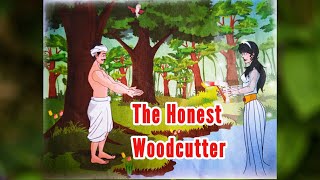 The Honest Woodcutter Story  Jr Kg Stories [upl. by Analli]