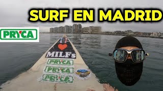 Surf en MADRID  RARE POV surfing con Bonifacio y Jonatan PRO surfers [upl. by Ahselef]