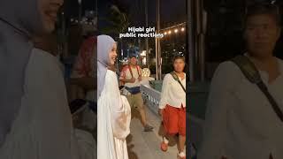 Non Muslim community reaction to see Hijabi girl in street [upl. by Hasty681]