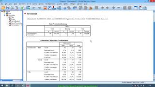 Cara Membuat dan Membaca Crosstabs pada SPSS [upl. by Johnathan269]