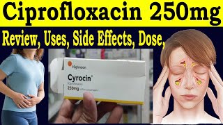 Ciprofloxacin tablets 250 mg uses  Review Cyrocin 250mg tablet uses in urdu  Dose Side Effects [upl. by Laynad]