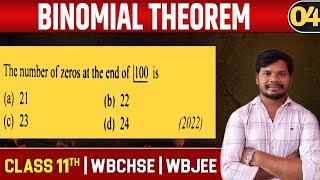 Binomial Theorem04Class11WBJEEJEENDA [upl. by Prichard]