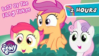 My Little Pony Friendship is Magic  FILLY THREE👧👧👧  BEST Episodes  2 Hours [upl. by Asiilanna]