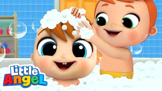 Bubble Bath Song  Little Angel Kids Songs amp Nursery Rhymes [upl. by Aneladgam954]