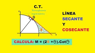 ✅Línea secante y cosecante  CT  Problema interesante [upl. by Yesac674]