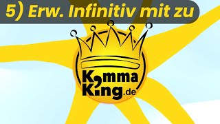 Komma bei erweiterter Infinitivgruppe  Kommaking [upl. by Avihs]