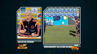 Rueda de prensa de José Pekerman Win Sports [upl. by Llewellyn349]