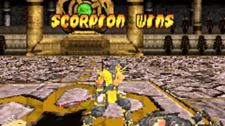 HD Mortal Kombat Tournament Edition  Scorpion Weapon Fatality [upl. by Aihseit]