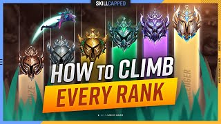 How to CLIMB EACH RANK amp ESCAPE YOUR ELO  League of Legends [upl. by Bechler]