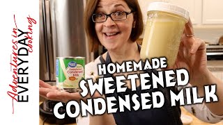 Super easy  Homemade Sweetened Condensed Milk [upl. by Annaik173]