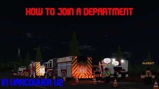 How to join a department  City of Vancouver  ROBLOX [upl. by Raddie4]