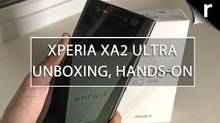 Sony Xperia XA2 Ultra Unboxing amp Handson Review [upl. by Corvin]