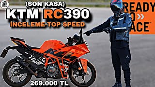 ACIMASIZCA HIZLANAN KTM RC390 İNCELEME VE TOP SPEED amp R25 DELER Mİ  269000 TL YE ALINIR MI [upl. by Htebirol]