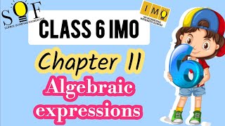 class 6 IMO  Chapter 11  Algebra  Maths Olympiad for class 6  Class 6 IMO 202425 [upl. by Hueston]