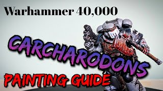 How to Paint Carcharodons Space Marine [upl. by Naor]