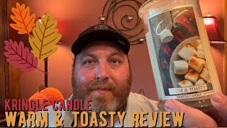 Kringle Candle Warm amp Toasty Post Burn Review [upl. by Giacobo]