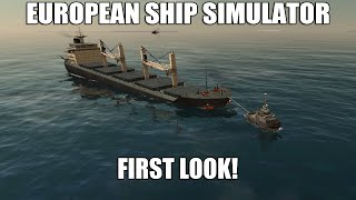 European Ship Simulator Early Access  First Look  Bulk Carrier In Storm [upl. by Ennagrom]