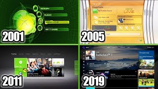 Xbox Dashboard Evolution 20012019 Xbox Original Xbox 360 One [upl. by Karalynn428]