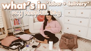 what’s in my hospital bag 2022  labor and delivery bag [upl. by Thisbe884]