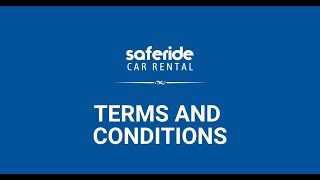 Saferide Car Rental Terms and Conditions Your Guide to a Seamless Rental Experience [upl. by Anaerdna]