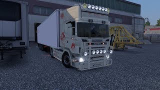 Euro Truck Simulator 2  RSJ Transportes Portugal  SCANIA R500 V8  Load to Liège B [upl. by Tnecillim]