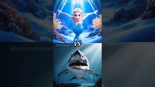 Frozen Ellsa and Moana vs Megalodon [upl. by Hulbard752]