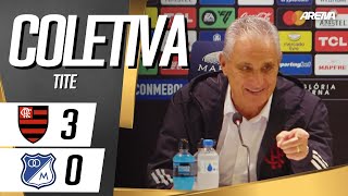 COLETIVA TITE  AO VIVO  Flamengo 3 x 0 Millonarios  Conmebol Libertadores 2024 [upl. by Maxfield152]