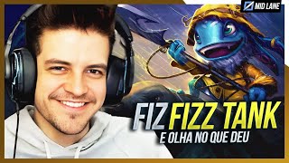 Fiz FIZZ quotTANKquot na MID LANE Será que DEU CERTO 😱🎣 [upl. by Atirehgram]