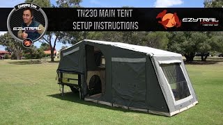 Camper Tailer TN230 tent setup video  Ezytrail Camper Trailers [upl. by Ainel]