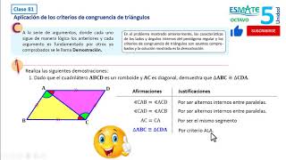 Aplicación de los criterios de congruencia de triángulos [upl. by Alioz]