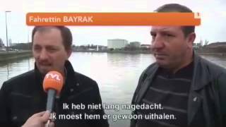 Helden redden man uit kanaal in Genk [upl. by Kant]