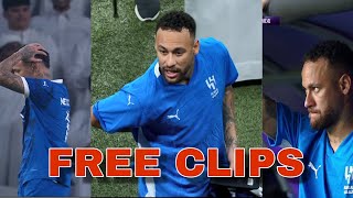 NEYMAR ALHILAL 202425 FREE CLIPS FOR EDITS [upl. by Karlee]