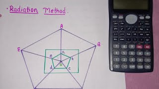 Radiation method of plane table surveying [upl. by Nonohcle]