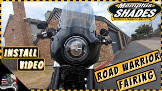 HOW TO Install Memphis Shades Road Warrior Fairing  HarleyDavidson Sport Glide [upl. by Eldon443]