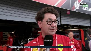 Mattia Binotto  quotLémotion est forte à Ferrariquot  GP dItalie [upl. by Allehc]