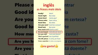 Inglês Aprenda frases mais úteis em inglês para principiantes [upl. by Adiaz]