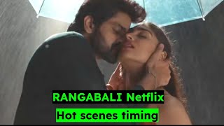 Rangabali movie hot scene timing  Yukti Thareja kissing scene  south actress kiss scene [upl. by Stephenson234]