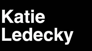 How to Pronounce Katie Ledecky USA Gold Medal 800m Freestyle London 2012 Olympics Video [upl. by Kimberlee]