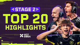 Top 20 Plays of Stage 2  VCT EMEA 2024 [upl. by Gaspar]