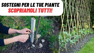 SOSTEGNI per le PIANTE come scegliere quelli giusti  WampA Gardens orto e giardino [upl. by Demott122]