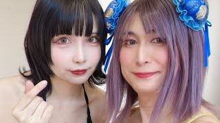 フェチフェス25 暗黒大魔王ブースの芽衣子💜芽衣子シャツ＆YouTube芽衣子ちゃんねる芽衣子TV宣伝💜 [upl. by Datha271]