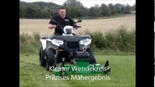 Quad ATV Frontmähwerk Rasenmäher Mähwerk Kehrmaster [upl. by Mutz596]