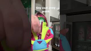 Tiny drink coat army prank [upl. by Gnus]