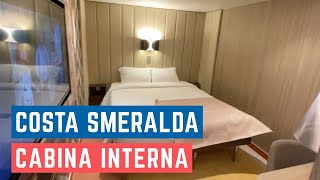 Costa Smeralda TOUR CABINA INTERNA Ship tour INTERIOR ROOM [upl. by Yllil]