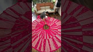 Lehenga Making Process  Pink color Sequence Embroidery work Designer Lehenga choli lehenga [upl. by Yrekaz450]