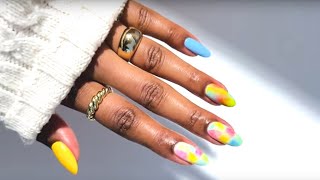 Tie Dye Nails [upl. by Idnarb725]