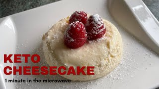 1 Minute Microwave Keto Cheesecake [upl. by Charmion341]