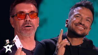 Magician Conjures Up PETER ANDRE Out of Nowhere on BGT [upl. by Marra]