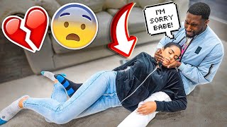 Starting An Argument Then Passing Out Into My Boyfriends Arms PRANK Cute Reaction [upl. by Karole]