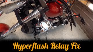 Honda Fury Hyperflash Relay Location amp Install [upl. by Nosac]